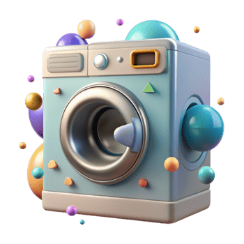 wonderful contemporary Washing Machine Front Load Design Transparent Laundry Appliance original png