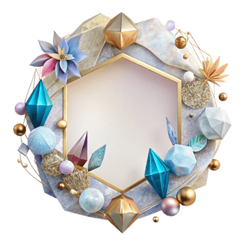 elegant rustic Watercolor Border Frame Decorative Cutout original png