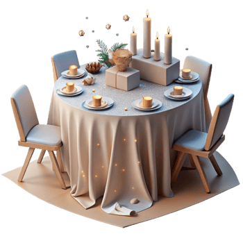 stunning vintage Wedding Reception Tables with Linens and Centerpieces Isolated for Event Planning Visuals png