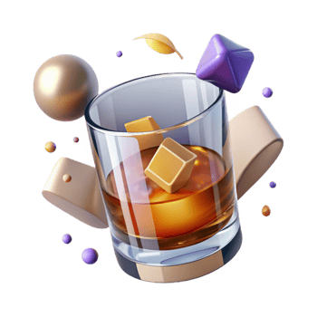 stunning modern Whiskey Glass Transparent for Bar Menu detailed png