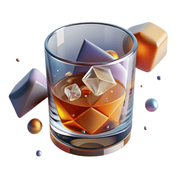 wonderful classic Whiskey Glass Transparent for Bar Menu detailed png