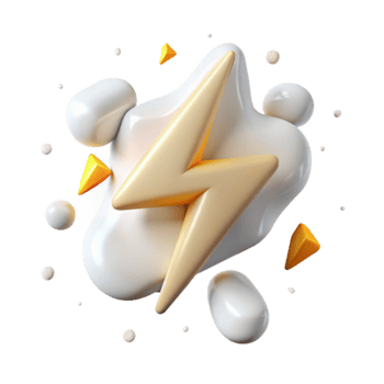 elegant traditional White Lightning Isolated for Pure Energy Illustrations authentic png