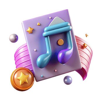 wonderful modern Whole Note Cutout Transparent for Music Graphics professional png