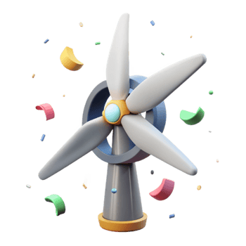 wonderful creative Wind Turbine Damaged Blade Repair Process Cutout for Insurance Claims premium png