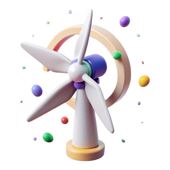 extraordinary abstract Wind Turbine Public Perception Community Engagement Isolated for Social Science Research authentic png