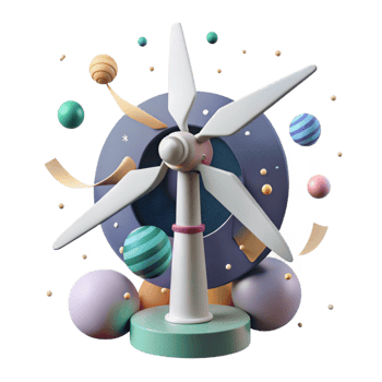 extraordinary contemporary Wind Turbine Sustainable Development Goals Cutout for Environmental Awareness authentic png