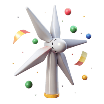 wonderful traditional Wind Turbine Vintage Style Retro Graphic Transparent for Historical Projects high quality png