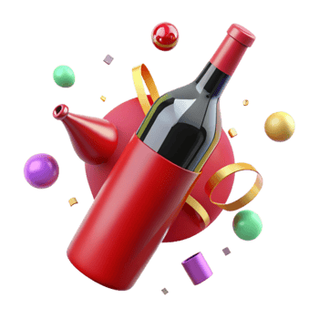 stunning vintage Wine Bottle Red Wine Alcohol Isolated for Vineyard Websites authentic png