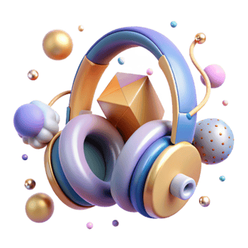 extraordinary artistic Wireless Headphones Music Listening Transparent for Audio Projects original png