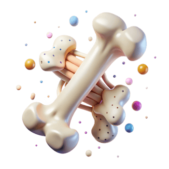 elegant minimalist Xray Bone Structure Cutout for Medical Illustrations authentic png