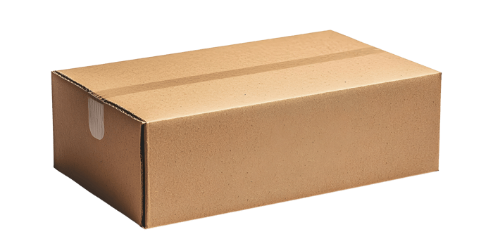 cardboard box isolated on transparent background png