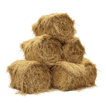 Hay bales stacked agriculture farm countryside harvest isolated on transparent background png