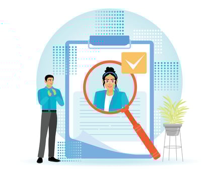 Job candidate selection, approved candidate selection vector