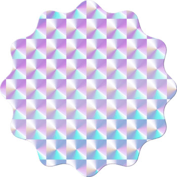 Hologram Sticker Label star, Texture Holographic Mockup, and Illustration. png