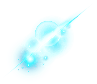 Blue transparent light lens flares png