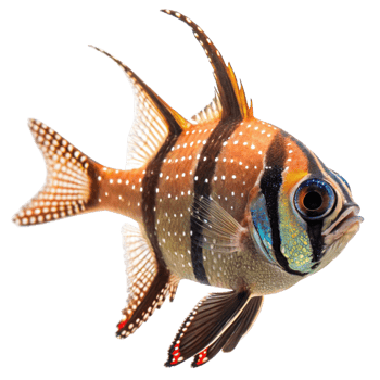 Stunning Spotted Cardinalfish Aquatic Life Ocean Wildlife Underwater Photography png