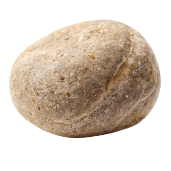 A Single Smooth River Rock with Speckles and Variations in Color png