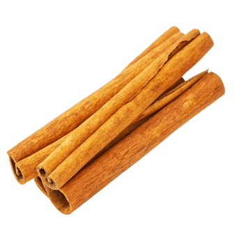 Aromatic Cinnamon Sticks Bundle Closeup on Black Background png