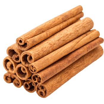 Aromatic Cinnamon Sticks Stacked High Closeup View png