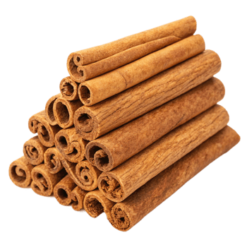 Aromatic Cinnamon Sticks Stacked in a Triangular Pyramid Shape png