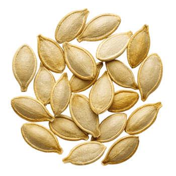 A Collection of Roasted Pumpkin Seeds in a CloseUp Studio Shot png