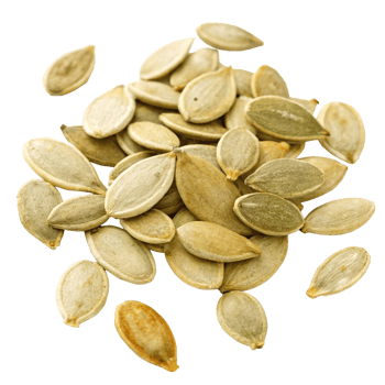A Pile of Roasted Pumpkin Seeds Close Up Image Showing Texture and Color Variations png