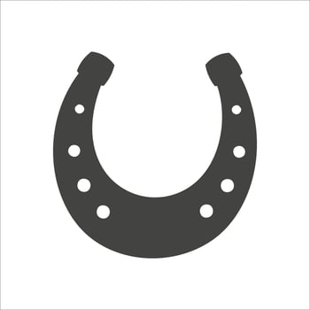 Horseshoe icon isolated on white background vector
