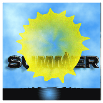 Summer Sun Abstract Illustration png