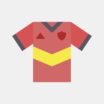 Icon jersey. Football and soccer elements. Icon in flat style. vector
