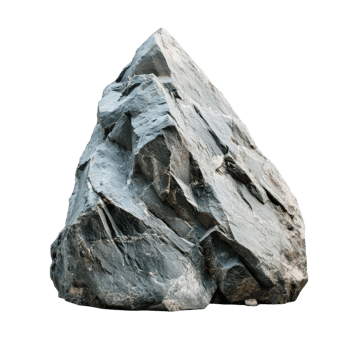 Majestic Mountain Rock Nature Strength on transparent background. png