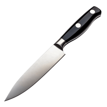 Sharp Kitchen Knife on White on transparent background. png