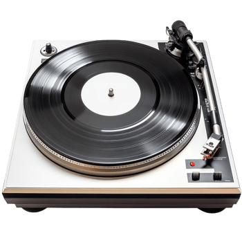 DJ Turntable Vinyl Record Music on transparent background. png