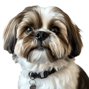 Charming Shih Tzu Dog Show on transparent background. png
