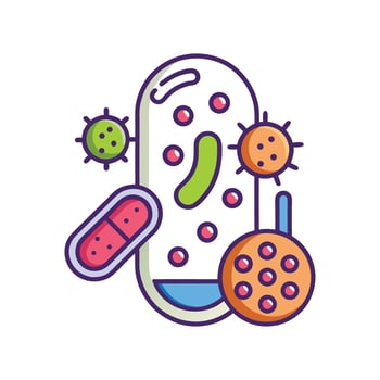Bacterial Contamination in Expired Medicines vector