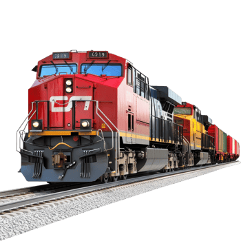 Freight Train Transportation on transparent background. png