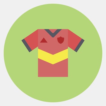 Icon jersey. Football and soccer elements. Icon in color mate style. vector