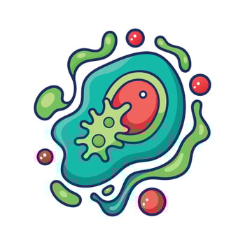 Characteristics of SpiralShaped Bacteria in Liquid Medium vector