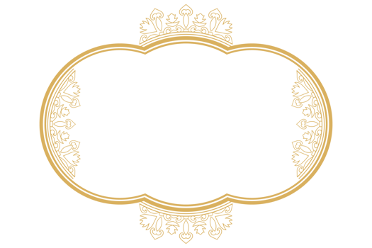 Antique Floral Frame Decoration for Classic Invitation Design. png