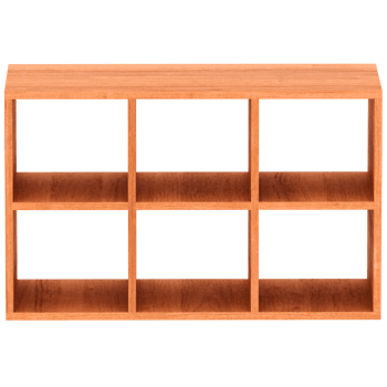 Render wooden horizontal shelf with transparent background png