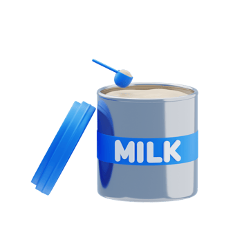 Milk Powder 3D Icon png