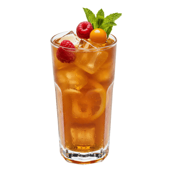 arnold palmer cocktail . alcoholic beverage spiked arnold palmer with lemons, cherries and ice isolated. spring and summer time cocktail beverage with ice tea Arnold Palmer png