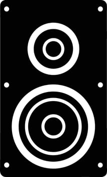 Stylized Audio Speaker Perfecting Sound Amplification in Modern Devices vector