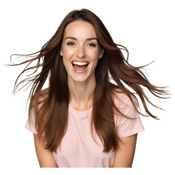 Elegant Long Hair in Motion High-Quality Stock Photo for Hair Products png