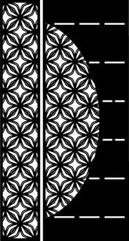 Geometric Floral Pattern Design vector