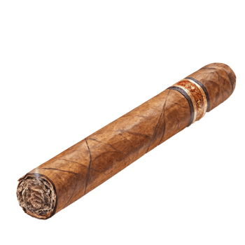 A closeup shot of a partially smoked cigar on transparent background png