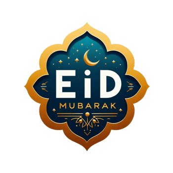 High-quality Eid Mubarak lettering with traditional patterns to enhance your designs. png