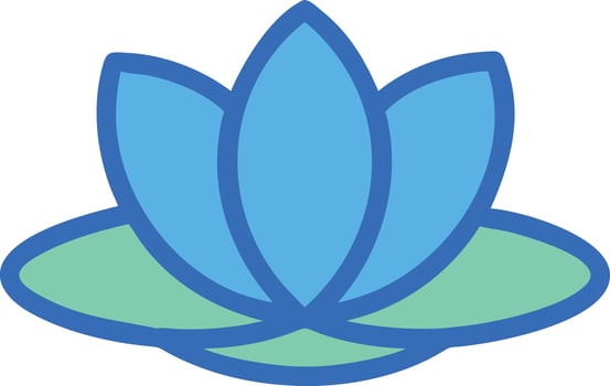 Vibrant Water Lily in Full Bloom vector