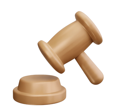 Justice in Action Gavel as a Symbol of Law and Authority png
