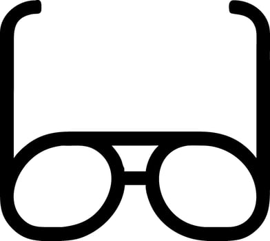 Artistic Hand-Drawn Spectacles Illustration vector