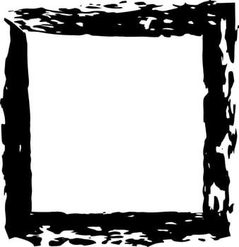 Black grunge style frame adds a touch of vintage and texture to designs, ideal for highlighting text, photos, or other graphic elements, adding a unique and artistic flair vector